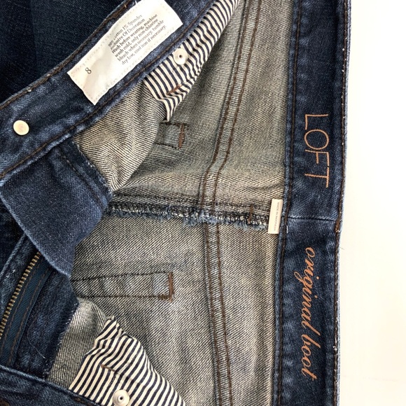 ♻️DONATED♻️ Ann Taylor LOFT Size 8 Original Bootcut Blue Jeans M10 - Picture 7 of 7